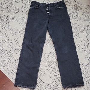 Agolde 90s Black Straight Leg Women's Jeans. Organic Cotton. Size 27.